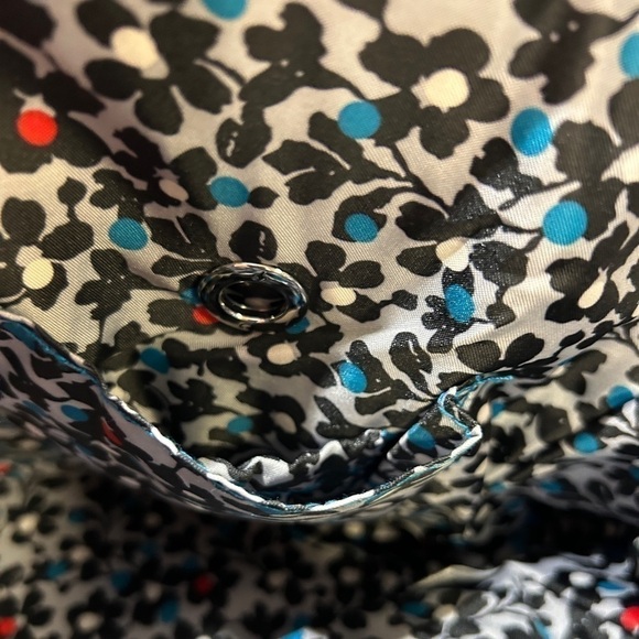 Vera Bradley Hadley On-The-Go Bag Bahama Bay Turquoise 2-Tone Quilted EUC - Picture 11 of 13